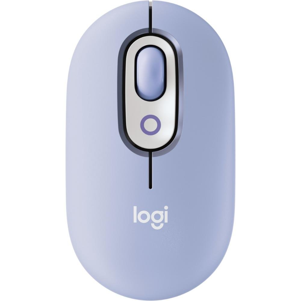 0076917_0 Logitech Mouse POP Lilac (910-007414) (LOGPOPLC)