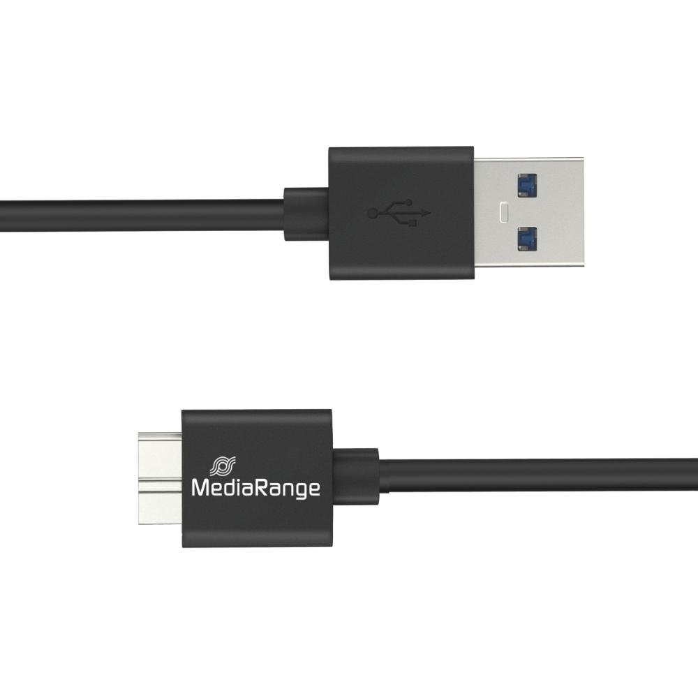 0077292_0 MediaRange USB-A to Micro-B USB 3.0 Charge and Sync Cable