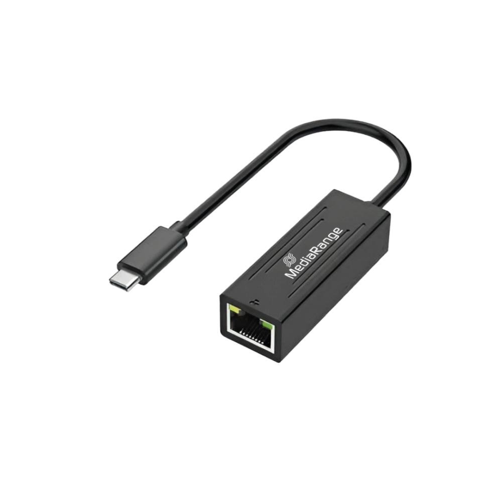0077296_0 MediaRange USB Type-C® Ethernet Adapter with RJ45 Port