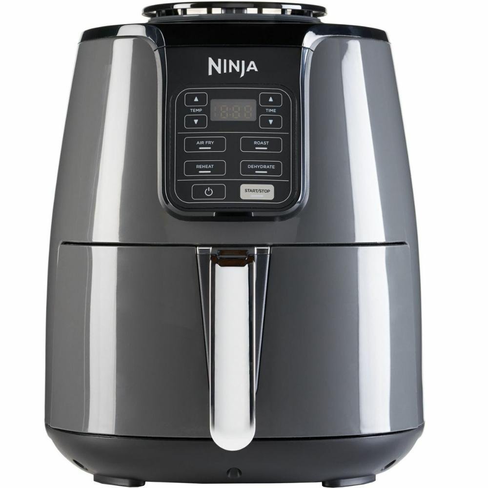 0075500_0 Ninja 4-Quart Air Fryer 3.8lt Silver (AF100EU) (SNIAF100EU)