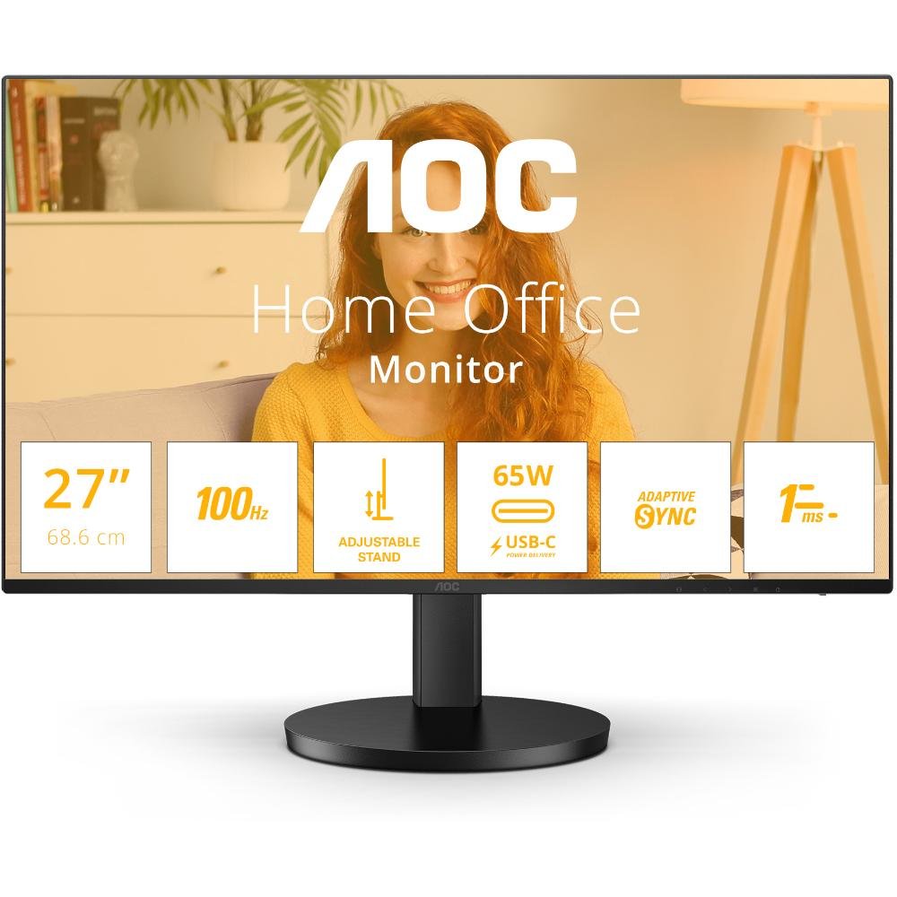 0077393_0 AOC 27B3CF2 IPS QHD USB-C Ergonomic Monitor 27'' with speakers (AOC27B3CF2)