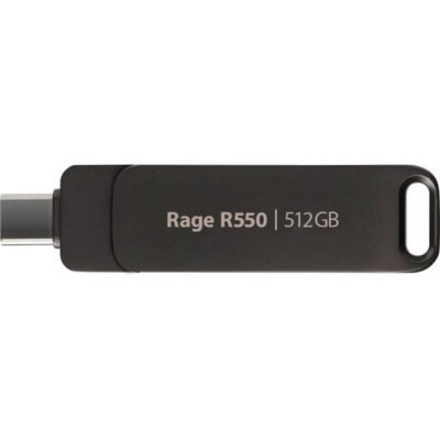 Patriot Rage R550 512GB Black USB-A und USB-C 3.2 Gen 1 (PE512GR550DSAD) (PATRPE512GR550DSAD)