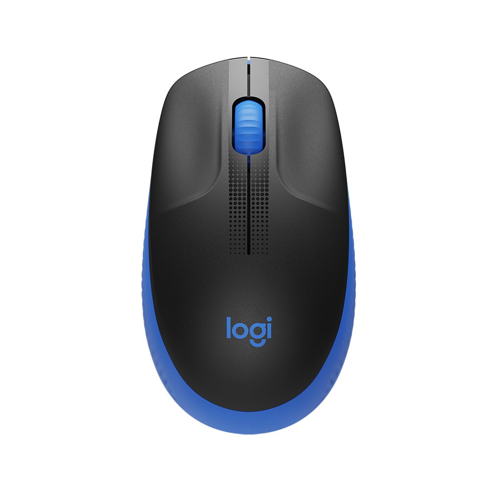 0028382_0 Logitech M190 Full-Size Wireless Mouse Blue (910-005907)