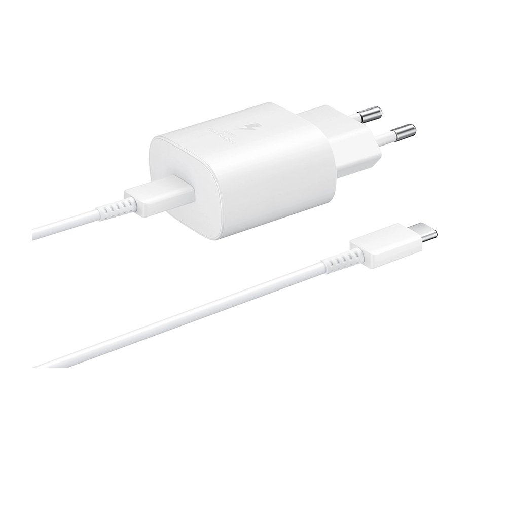 0056810_0 Samsung Charger with USB-C and cable USB-C 25W White (EP-TA800XWEGWW) (SAMEP-TA800XWEG)