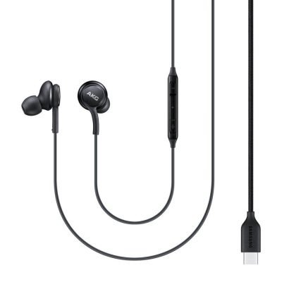 Samsung EO-IC100 In-ear Handsfree με Βύσμα USB-C Μαύρο (IC100BBEGEU) (SAMIC100BBEGEU)