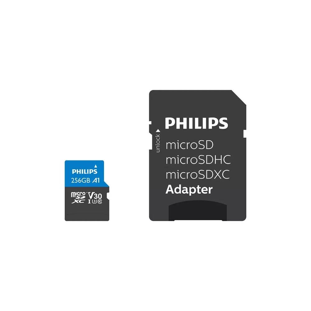 0066014_0 Philips Ultra Pro microSDXC 256GB Class 10 U3 V30 UHS-I με αντάπτορα (FM25MP65B/00) (PHIFM25MP65B-00)