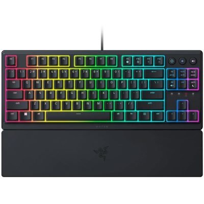 Razer Ornata V3 Tenkeyless Mecha Membrane Gaming Keyboard Low Profile UV Coated Keycaps US (RZ03-04880100-R3M1) (RAZRZ03-04880100-R3M1)