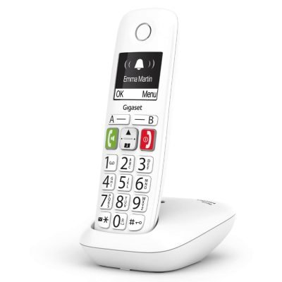 Gigaset Wireless Landline Phone E290 White (S30852-H2901-D202) (GGSE290-WH)