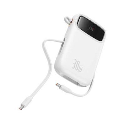 Baseus Powerbank QPow 2 20000mAh 30W 2xUSB-C white (P10055009213-00) (BASP10055009213-00)