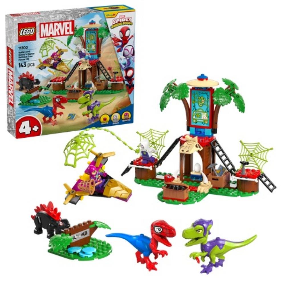 0077779_0 Lego Marvel Spidey And His Super Friends Showdown At The Tree House: Spidey-Rex Vs. Gobby-Raptor (11200) (LGO11200)