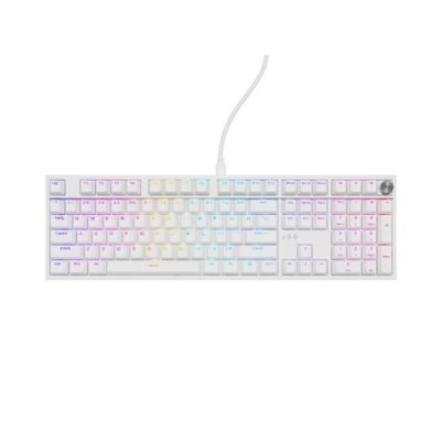 Genesis Gaming Keyboard Thor 404 US RGB Mechanical White Gateron Yellow Pro (NKG-2299) (GNSNKG-2299)