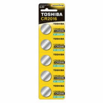 Toshiba CP-5C Μπαταρίες Λιθίου Ρολογιών CR2016 3V 5τμχ (CR2016-PW-BP-5) (TOSCR2016-PW-BP-5)