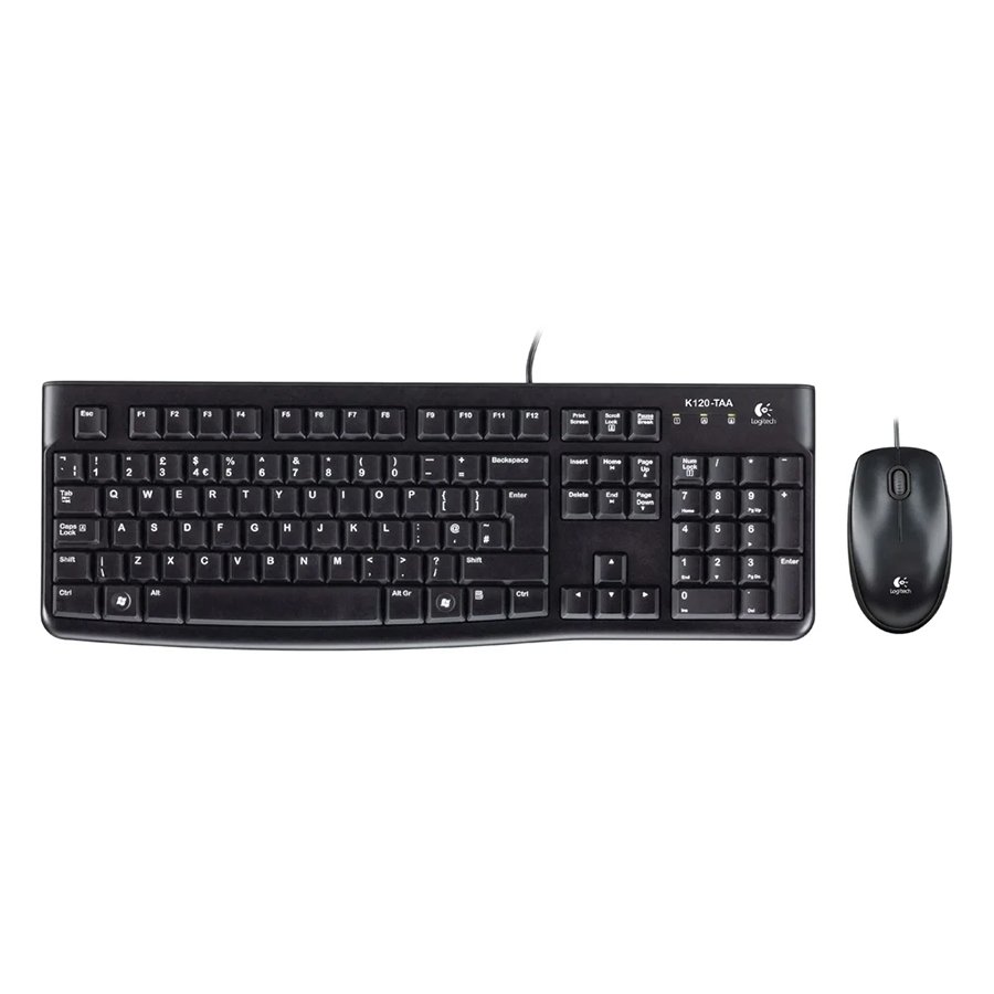0064080_0 Logitech MK120 Desktop Combo US (Black
