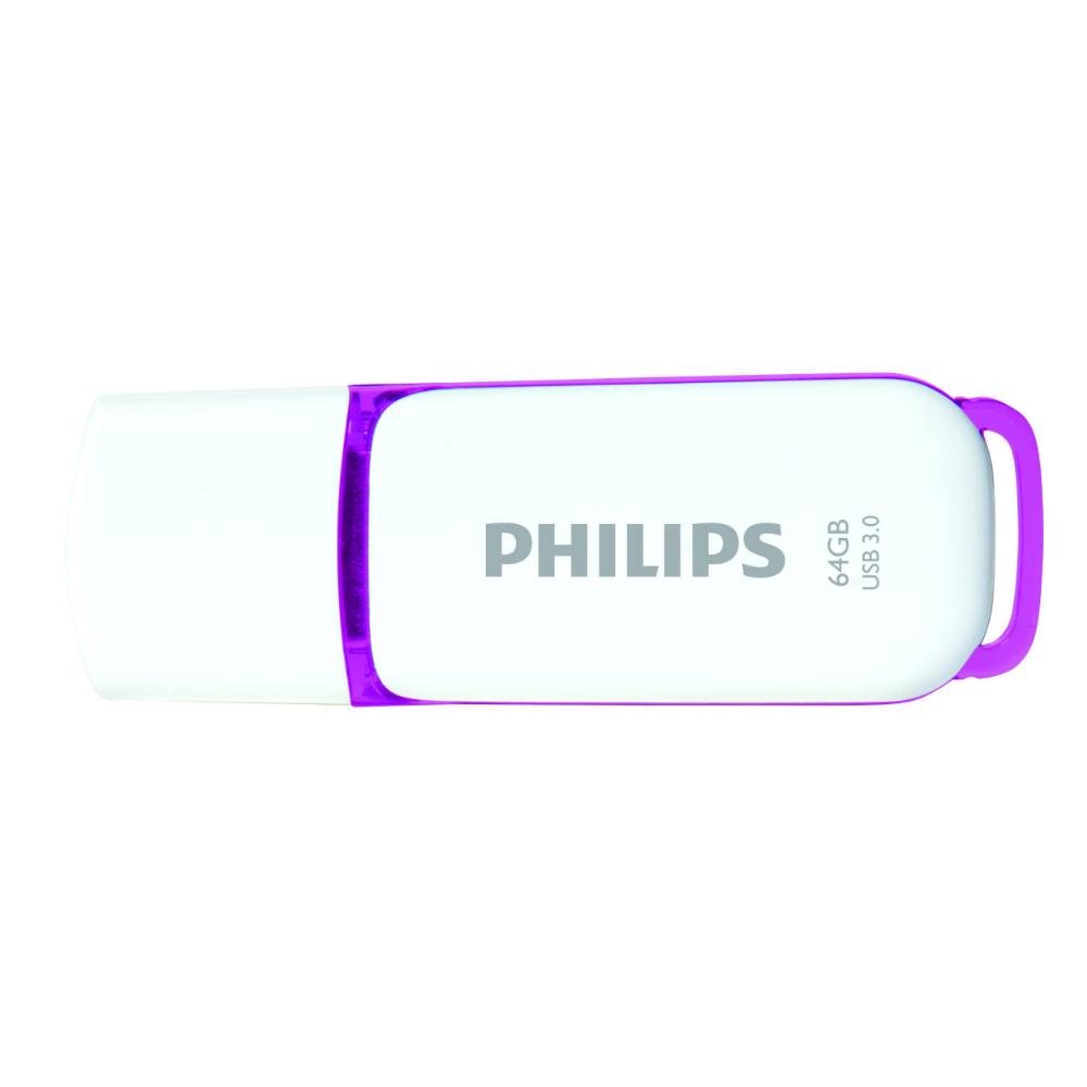 0065993_0 Philips Snow 64GB USB 3.0 Stick Ροζ (FM64FD75B/00) (PHIFM64FD75B-00)