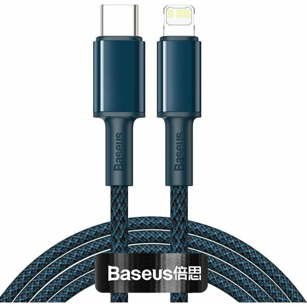 0067242_0 Baseus High Density Braided Cable Type-C to Lightning PD 20W 2m blue (CATLGD-A03) (BASCATLGD-A03)