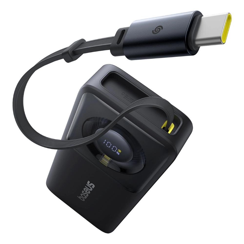 0075246_0 Baseus Powerbank OS Free2Pull 10000mAh 30W +cable black (P10073701123-00) (BASP10073701123-00)