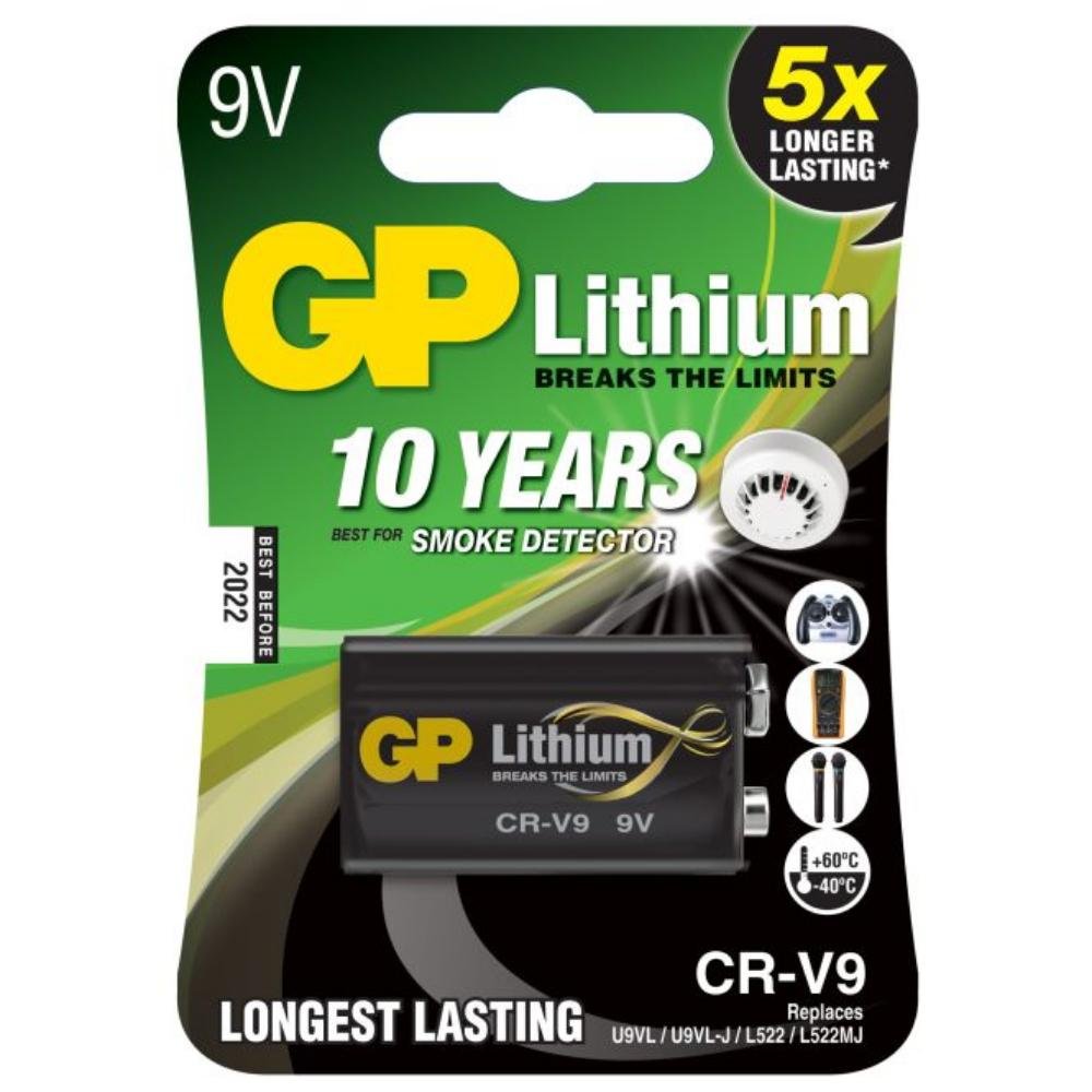 0079727_0 Energizer Lithium battery GP 9V CR-V9/L522/LA522/6f22 (ENE16245)