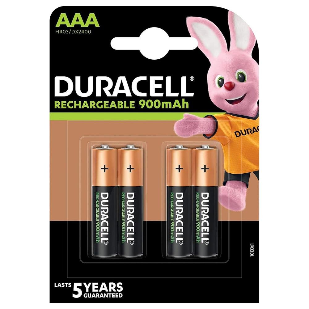 0079784_0 Duracell Recharge R03 AAA 900 mAh rechargeable batteries (blister) (DUR13364)