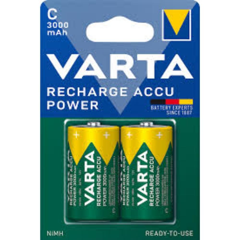 0079948_0 Varta HR14 C R2U Ni-MH 3000 mAh rechargeable batteries (VART6888)