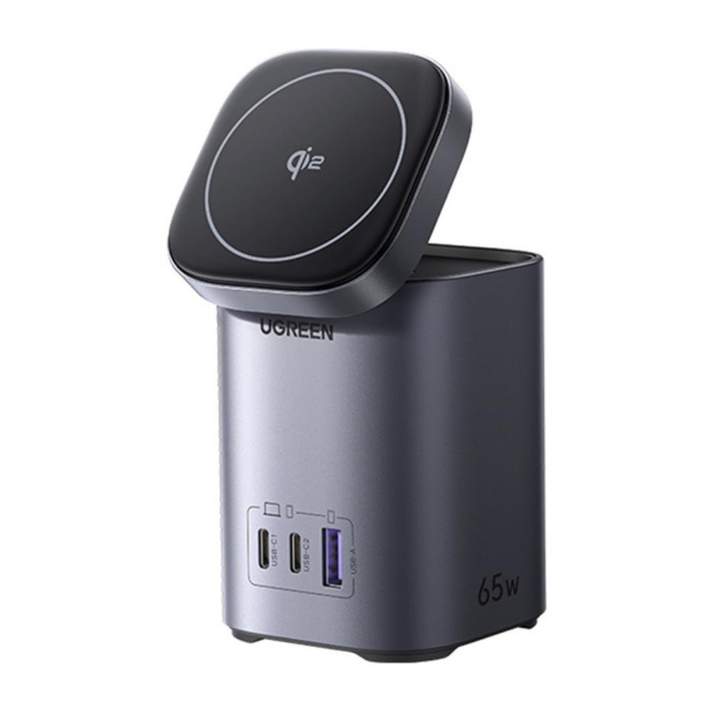 0080914_0 Ugreen Επιτραπέζιος γρήγορος φορτιστής 2in1 X555 USB + 2x USB-C 65W GaN (55321) (UGR55321)