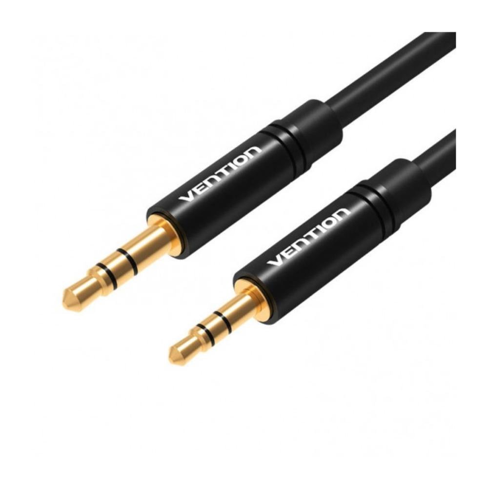 0081248_0 VENTION 3.5mm Male to 2.5mm Male Audio Cable 2M Black Metal Type (BALBH) (VENBALBH)