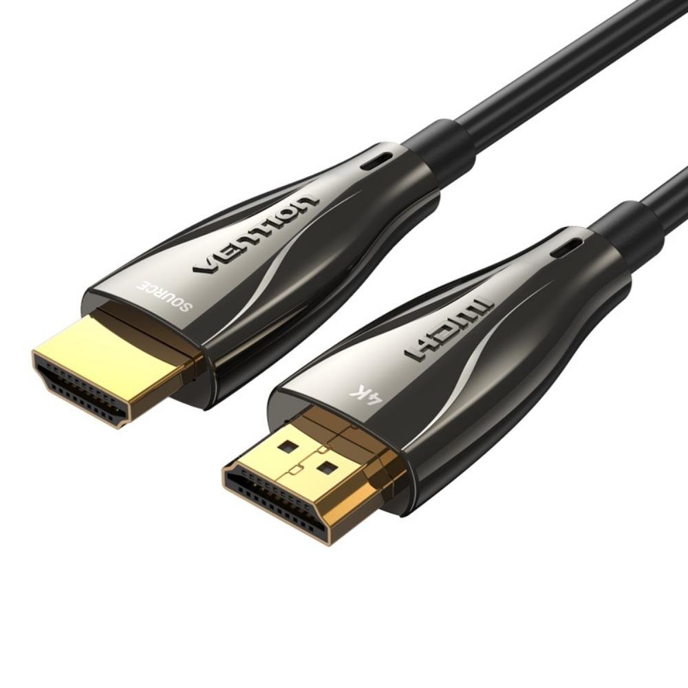 0081264_0 VENTION Optical HDMI Male to Male Cable 100M Black Zinc Alloy Type (ALABAD) (VENALABAD)