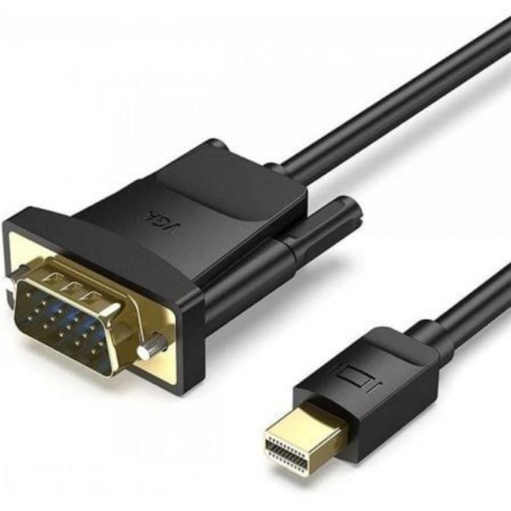 0081460_0 VENTION Mini DisplayPort Male to VGA Male Cable 2M Black (HFDBH) (VENHFDBH)
