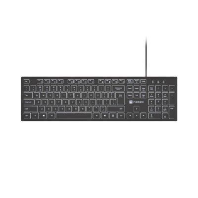 Natec Keyboard Herring Glow Us White Backlight (NKL-2342) (NTCNKL-2342)