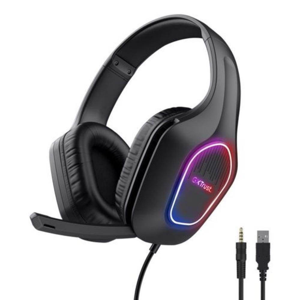 0082782_0 Trust GXT416 Zirox Led Headset Black (25331) (TRS25331)